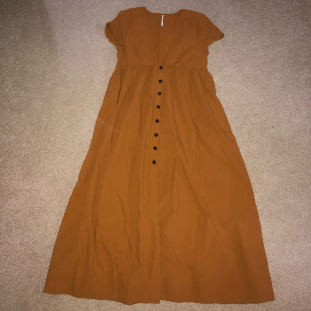 Orange Maxi Free People Dress